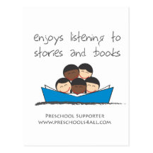Preschool Teacher Comments Postcard