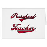 Preschool Teacher Red Cards