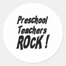 Preschool Teachers Rock! Sticker