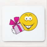 Present Smiley Face mousepads