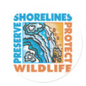 Preserve Shorelines - Protect Wildife stickers