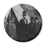 President Abraham Lincoln Visiting Antietam 1862 Magnet