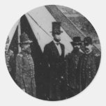 President Abraham Lincoln Visiting Antietam 1862 Round Sticker