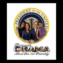 President Barack Obama and the 1st Family posters