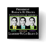 PRESIDENT BARACK OBAMA buttons