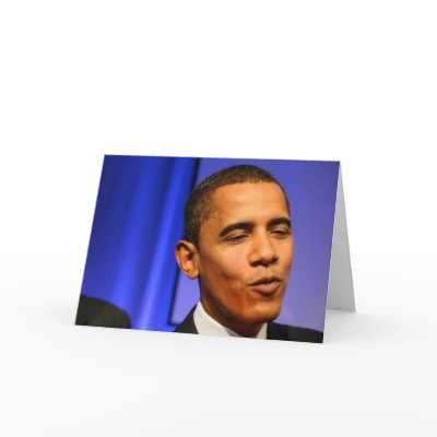 President Barack Obama Greeting Card by pantavila