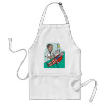 President Barack Obama doctor curing Uncle Sam Apron