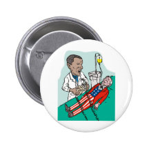 President Barack Obama doctor curing Uncle Sam Pin