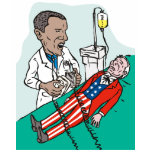 President Barack Obama doctor curing Uncle Sam t-shirts