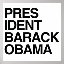PRESIDENT BARACK OBAMA FASHION -.png Posters