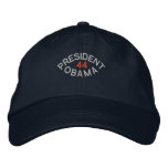 PRESIDENT BARACK OBAMA HAT EMBROIDERED BASEBALL CAP