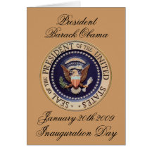 President Barack Obama Inauguration Day Cards