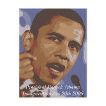 President Barack  Obama Inauguration Jan 20th 2009 Postcard