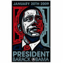 President Barack Obama January 20th 2009 photo sculptures