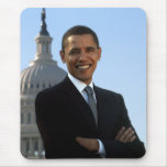 President Barack Obama Senator Portrait mousepads