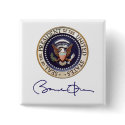 President Barack Obama Signature buttons