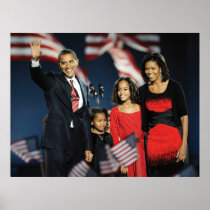 President-Elect Obama & Family Print