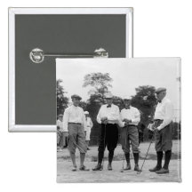 President Harding Golf Foursome, 1920s Pin
