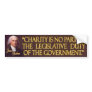 President James Madison Quote on Charity Bumper Stickers