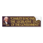 President James Madison Quote on Charity bumper stickers