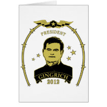 President Newt Gingrich 2012 cards