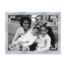President Obama 1st Family Framed Photo Post Cards