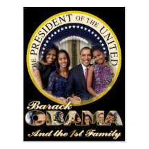PRESIDENT OBAMA AND FRIST FAMILY POSTCARDS