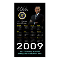 President Obama - Business Card Pocket Calendar