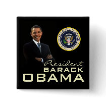 President Obama Pinback Buttons