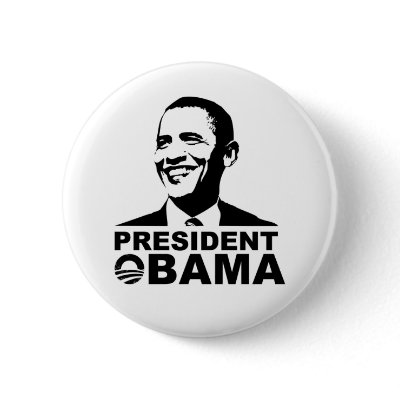 President Obama button badge by cavity