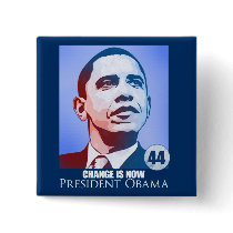 President Obama, Change is Now Button