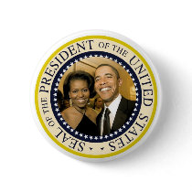 President Obama Commemorative Button