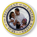 President Obama Father & Daughters Button
