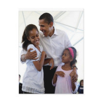 President Obama Father & Daughters Postcards