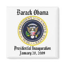 PRESIDENT OBAMA Inauguration Commemorative Magnet