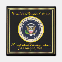 PRESIDENT OBAMA Inauguration Commemorative Refrigerator Magnets