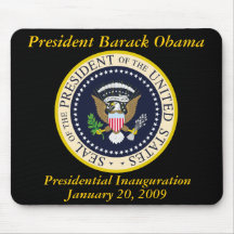 PRESIDENT OBAMA Inauguration Commemorative Mousemats