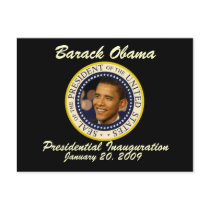 President Obama Inauguration Commemorative Postcard