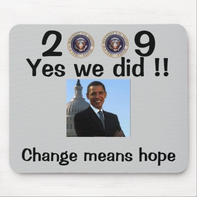 President Obama Inauguration - Customised Mousemats by CookerBoy