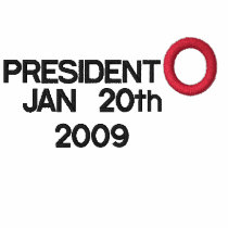 PRESIDENT OBAMA INAUGURATION EMBROIDERED T-SHIRT
