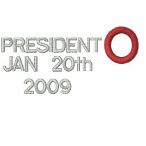 PRESIDENT OBAMA INAUGURATION EMBROIDERED T-SHIRT POLO SHIRT