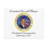 President Obama Keepsake Presidential Inauguration Postcards