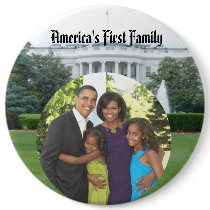 President Obama Keepsakes First Family Large 6" Button