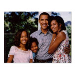 President Obama Our First Family Postcard