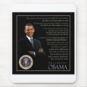 President Obama Quote mousepads