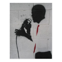 President Obama Silhouette on the Wall Postcards