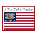 President ObamaA New Birth of Freedom Postcard