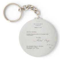 President Richard M. Nixon Resignation Letter Key Chain