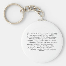 Presidential Signatures (United States Presidents) Key Chain