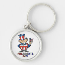 Presidents Day Keychain
